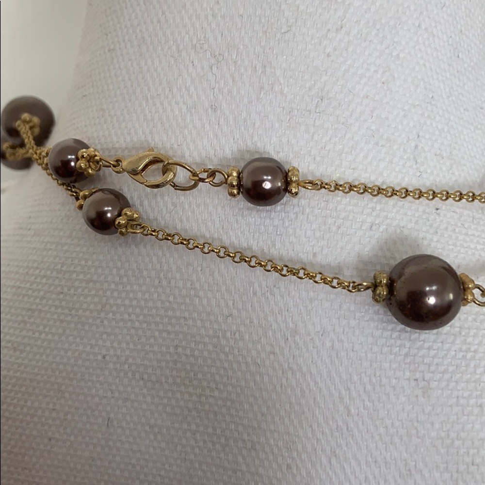 Long Single Strand “Pearl” Necklace With Clasp - Picture 5 of 5